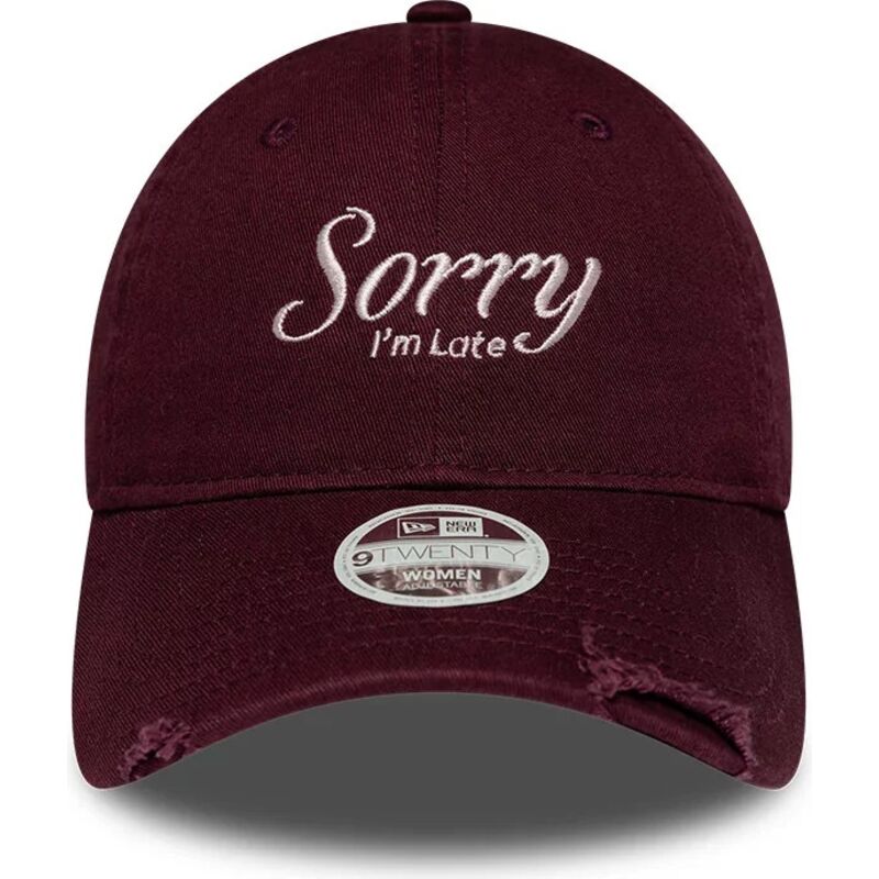 cepice-zaoblena-cervena-nastavitelny-9twenty-slogan-sorry-i-m-late-new-era cepice-zaoblena-cervena-nastavitelny-9twenty-slogan-sorry-i-m-late-new-era