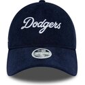 cepice-zaoblena-namornicka-modra-nastavitelny-9twenty-cord-script-los-angeles-dodgers-mlb-new-era