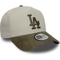 cepice-zaoblena-zelena-snapback-9forty-e-frame-suede-visor-los-angeles-dodgers-mlb-new-era