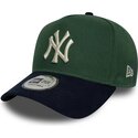 cepice-zaoblena-zelena-snapback-9forty-e-frame-suede-visor-new-york-yankees-mlb-new-era