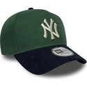 cepice-zaoblena-zelena-snapback-9forty-e-frame-suede-visor-new-york-yankees-mlb-new-era