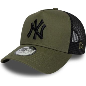 Čepice zaoblená zelená snapback A Frame League Essential New York Yankees MLB New Era