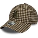 cepice-zaoblena-zelena-nastavitelny-9forty-m-crown-houndstooth-los-angeles-dodgers-mlb-new-era