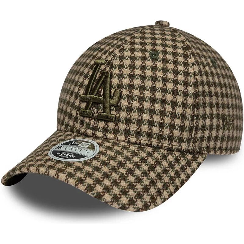 cepice-zaoblena-zelena-nastavitelny-9forty-m-crown-houndstooth-los-angeles-dodgers-mlb-new-era