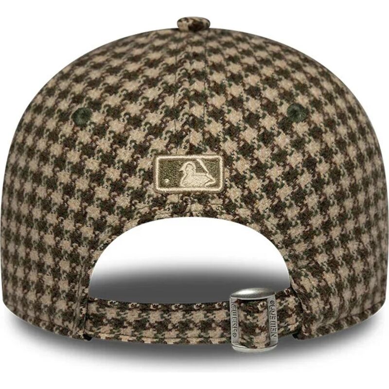 cepice-zaoblena-zelena-nastavitelny-9forty-m-crown-houndstooth-los-angeles-dodgers-mlb-new-era