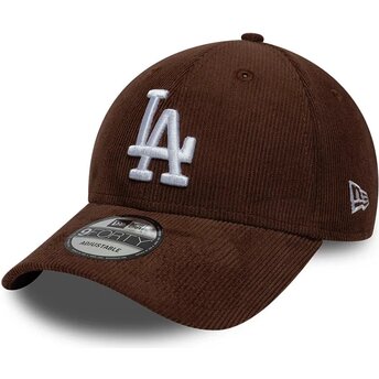 Čepice zaoblená hnědá snapback 9FORTY Entry Cord Los Angeles Dodgers MLB New Era