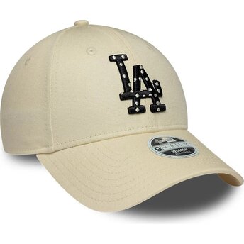 Čepice zaoblená béžová nastavitelný 9FORTY Infill Los Angeles Dodgers MLB New Era