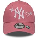 cepice-zaoblena-ruzova-nastavitelny-pro-deti-9forty-space-new-york-yankees-mlb-new-era