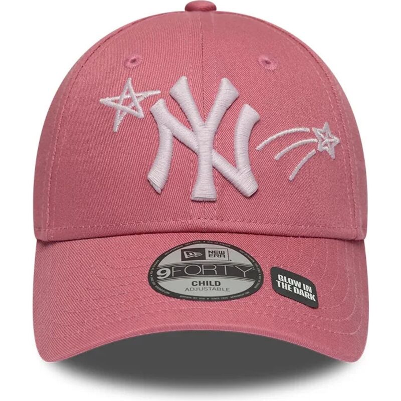 cepice-zaoblena-ruzova-nastavitelny-pro-deti-9forty-space-new-york-yankees-mlb-new-era