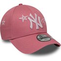 cepice-zaoblena-ruzova-nastavitelny-pro-deti-9forty-space-new-york-yankees-mlb-new-era
