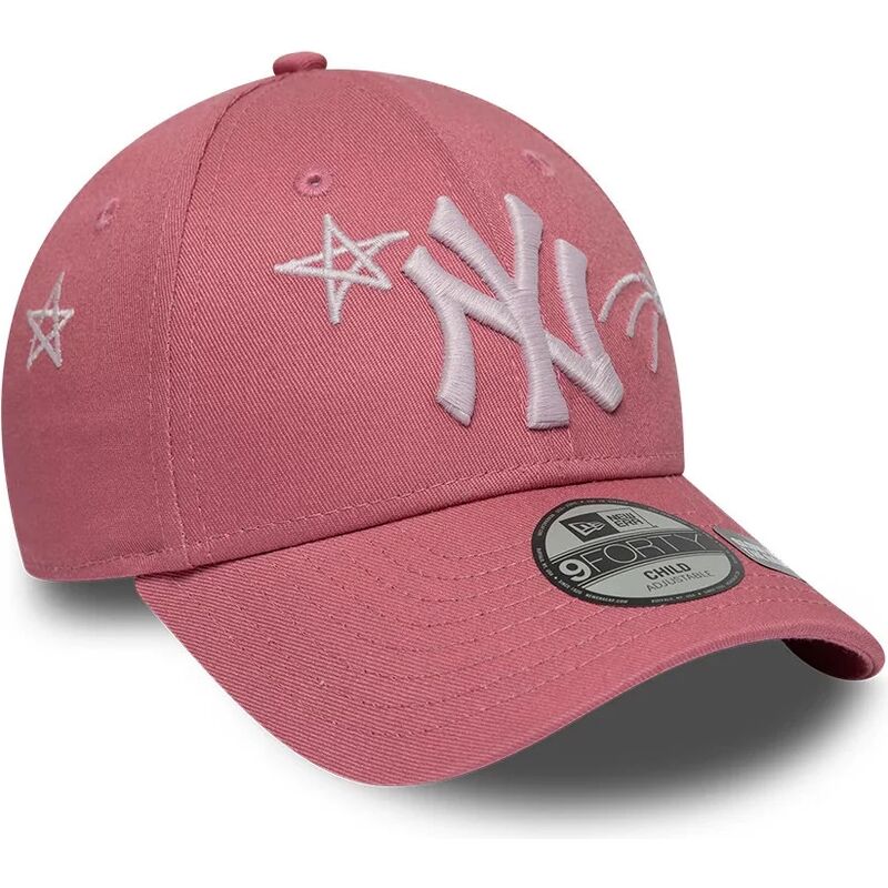 cepice-zaoblena-ruzova-nastavitelny-pro-deti-9forty-space-new-york-yankees-mlb-new-era