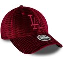 cepice-zaoblena-cervena-nastavitelny-9forty-velour-los-angeles-dodgers-mlb-new-era