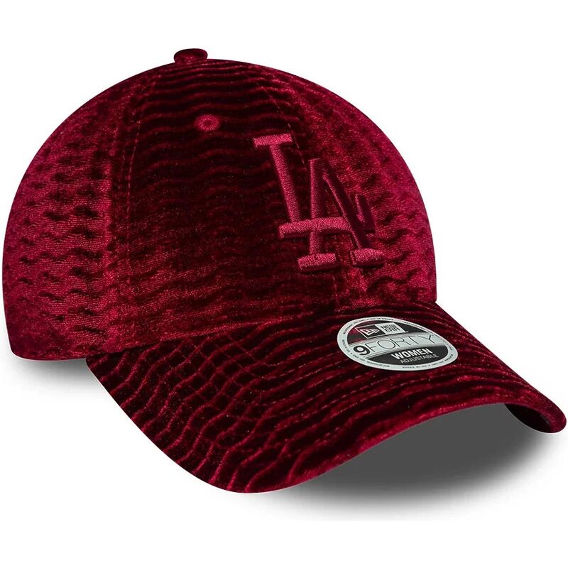 cepice-zaoblena-cervena-nastavitelny-9forty-velour-los-angeles-dodgers-mlb-new-era