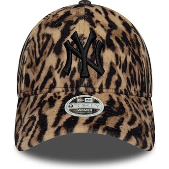 Čepice zaoblená leopardí nastavitelný 9FORTY Ocelot Print New York Yankees MLB New Era