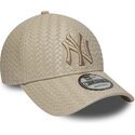 cepice-zaoblena-bezova-nastavitelny-9forty-pu-weave-new-york-yankees-mlb-new-era