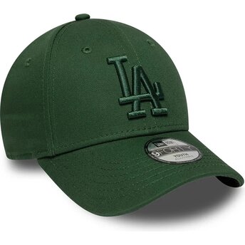 Čepice zaoblená zelená nastavitelný pro děti 9FORTY League Essential Los Angeles Dodgers MLB New Era