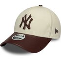 cepice-zaoblena-bezova-nastavitelny-9forty-m-crown-fabric-mix-new-york-yankees-mlb-new-era