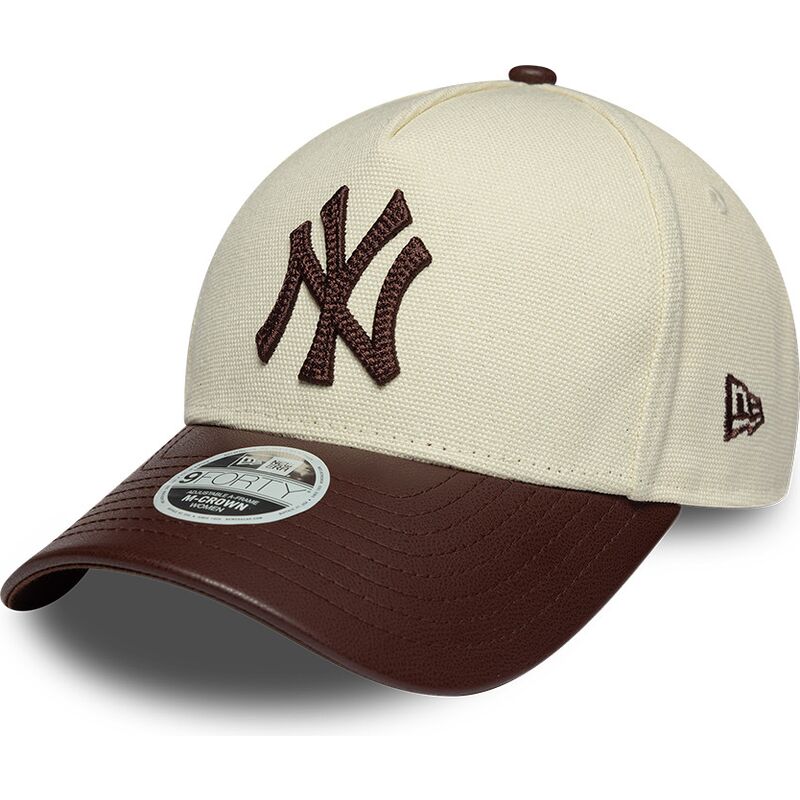 cepice-zaoblena-bezova-nastavitelny-9forty-m-crown-fabric-mix-new-york-yankees-mlb-new-era