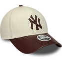 cepice-zaoblena-bezova-nastavitelny-9forty-m-crown-fabric-mix-new-york-yankees-mlb-new-era
