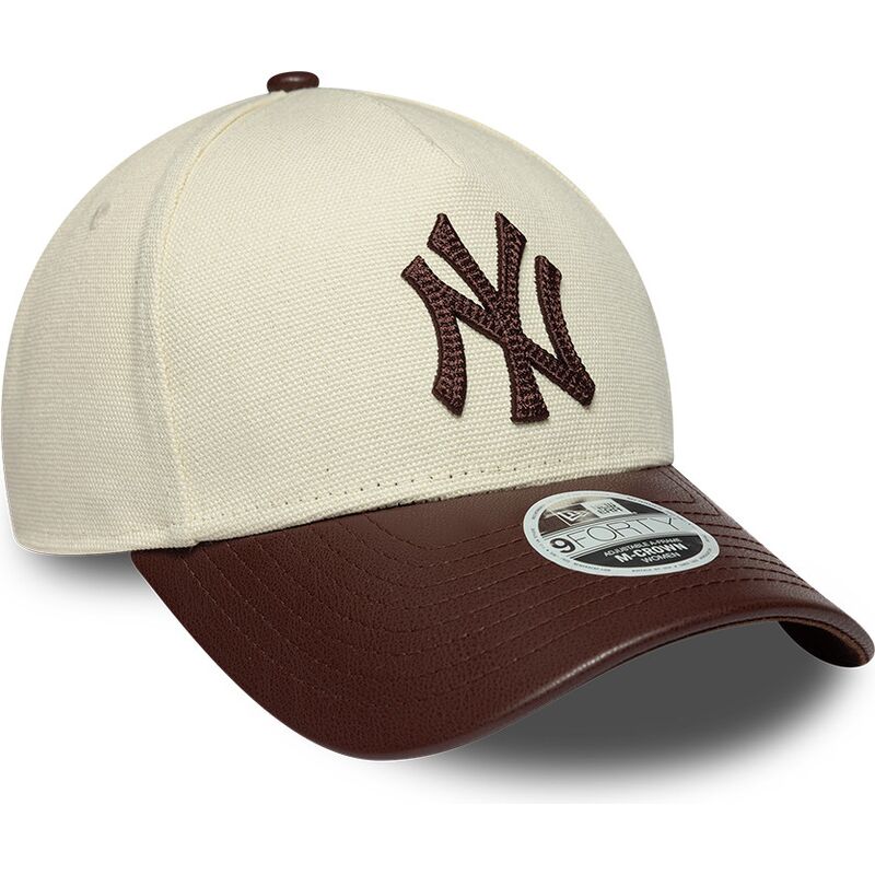 cepice-zaoblena-bezova-nastavitelny-9forty-m-crown-fabric-mix-new-york-yankees-mlb-new-era