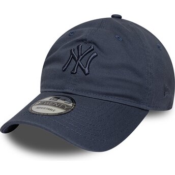 Čepice zaoblená modrá nastavitelný 9TWENTY Washed Midi New York Yankees MLB New Era