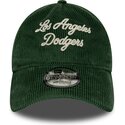 cepice-zaoblena-zelena-nastavitelny-9twenty-a-frame-cord-script-los-angeles-dodgers-mlb-new-era