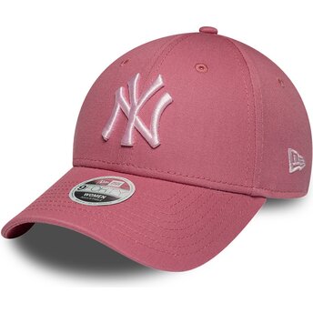 Čepice zaoblená růžová nastavitelný 9FORTY League Essential CAS New York Yankees MLB New Era