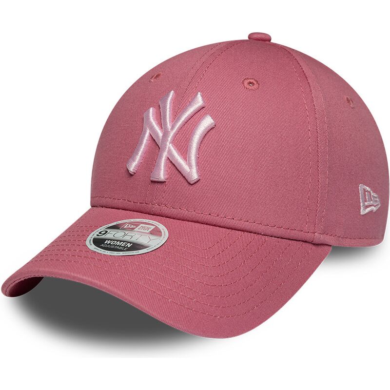 cepice-zaoblena-ruzova-nastavitelny-9forty-league-essential-cas-new-york-yankees-mlb-new-era