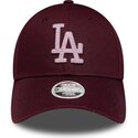 cepice-zaoblena-cervena-nastavitelny-rosa-9forty-metallic-los-angeles-dodgers-mlb-new-era
