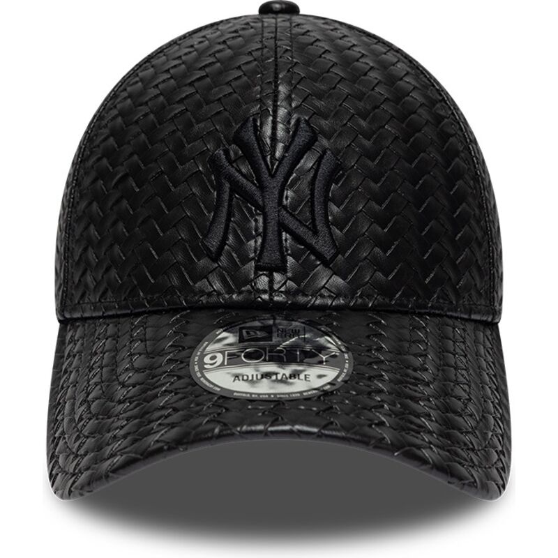 cepice-zaoblena-cerna-snapback-9forty-pu-weave-new-york-yankees-mlb-new-era
