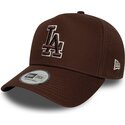 cepice-zaoblena-hneda-snapback-9forty-e-frame-team-outline-los-angeles-dodgers-mlb-new-era