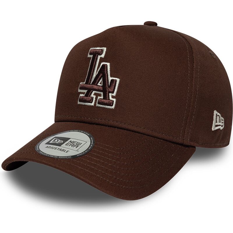 cepice-zaoblena-hneda-snapback-9forty-e-frame-team-outline-los-angeles-dodgers-mlb-new-era