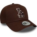 cepice-zaoblena-hneda-snapback-9forty-e-frame-team-outline-los-angeles-dodgers-mlb-new-era