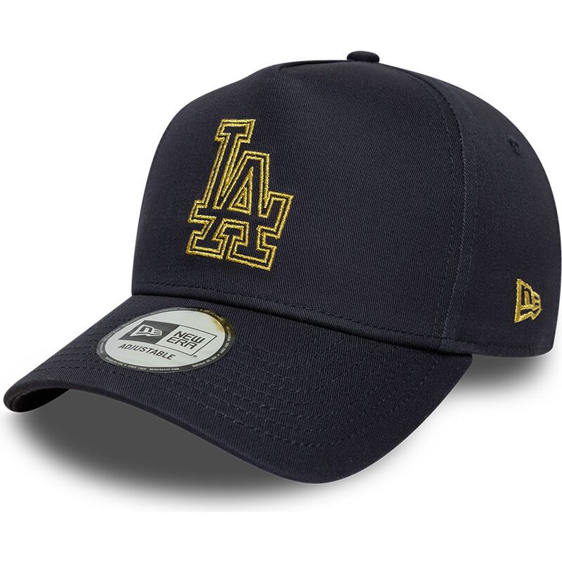 cepice-zaoblena-namornicka-modra-snapback-9forty-dorado-e-frame-metallic-outline-los-angeles-dodgers-mlb-new-era