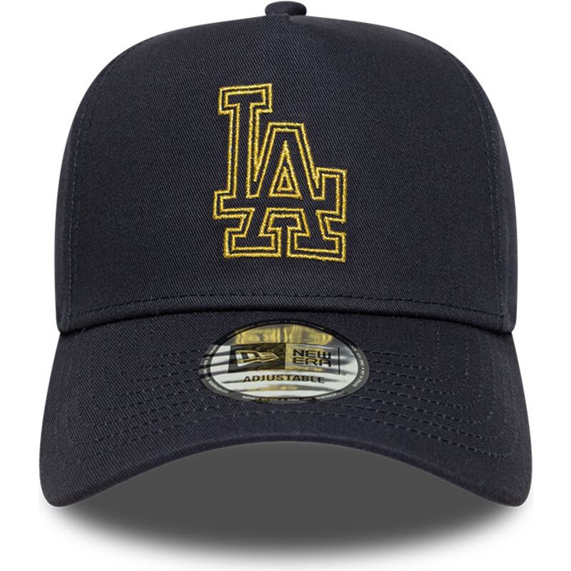 cepice-zaoblena-namornicka-modra-snapback-9forty-dorado-e-frame-metallic-outline-los-angeles-dodgers-mlb-new-era