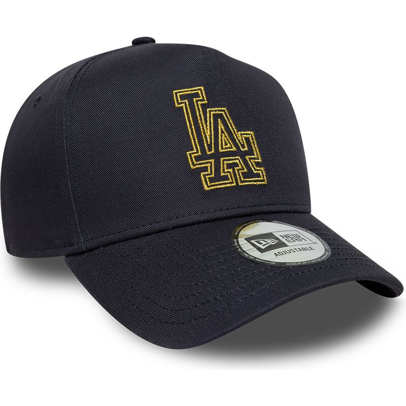 cepice-zaoblena-namornicka-modra-snapback-9forty-dorado-e-frame-metallic-outline-los-angeles-dodgers-mlb-new-era