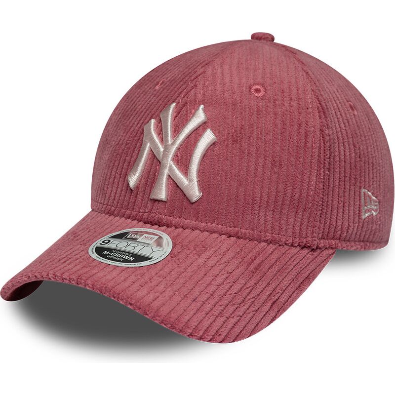 cepice-zaoblena-ruzova-nastavitelny-9forty-m-crown-chunky-cord-new-york-yankees-mlb-new-era