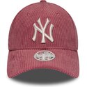 cepice-zaoblena-ruzova-nastavitelny-9forty-m-crown-chunky-cord-new-york-yankees-mlb-new-era