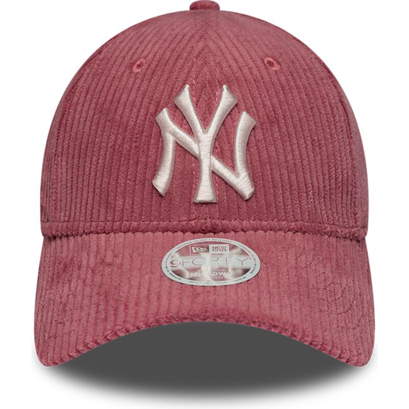 cepice-zaoblena-ruzova-nastavitelny-9forty-m-crown-chunky-cord-new-york-yankees-mlb-new-era