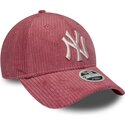 cepice-zaoblena-ruzova-nastavitelny-9forty-m-crown-chunky-cord-new-york-yankees-mlb-new-era