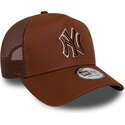 cepice-zaoblena-hneda-snapback-e-frame-outline-new-york-yankees-mlb-new-era