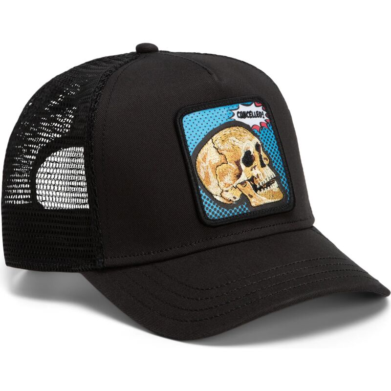cepice-zaoblena-cerna-snapback-cancelled-skull-pop-art-strikes-back-the-farm-goorin-bros