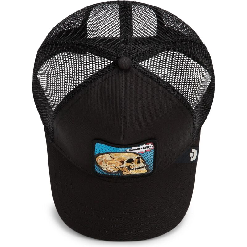 cepice-zaoblena-cerna-snapback-cancelled-skull-pop-art-strikes-back-the-farm-goorin-bros