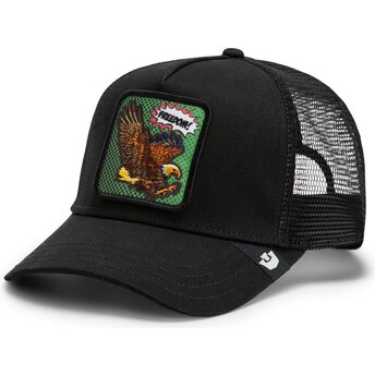 Čepice zaoblená černá snapback Freedom Eagle Pop Art Strikes Back The Farm Goorin Bros.