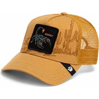 Čepice zaoblená hnědá snapback Scorpion Badlands Deadly The Farm Goorin Bros.