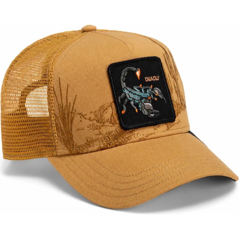 cepice-zaoblena-hneda-snapback-scorpion-badlands-deadly-the-farm-goorin-bros
