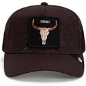 cepice-zaoblena-hneda-snapback-skull-badlands-dead-the-farm-goorin-bros