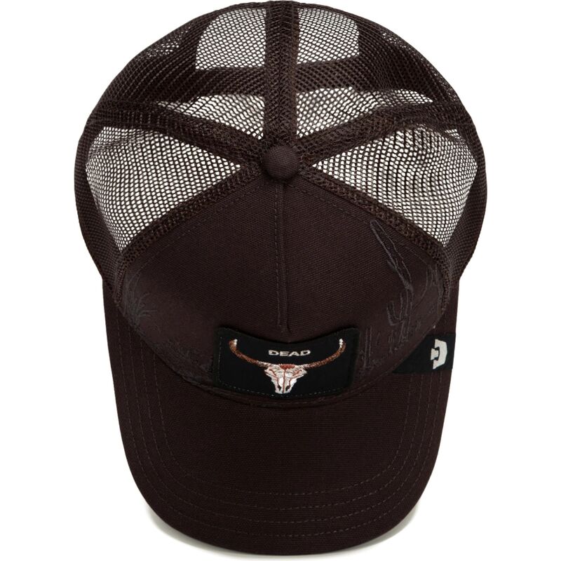 cepice-zaoblena-hneda-snapback-skull-badlands-dead-the-farm-goorin-bros