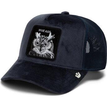 Čepice zaoblená námořnická modrá snapback Velour Wise Ass The Farm Goorin Bros.