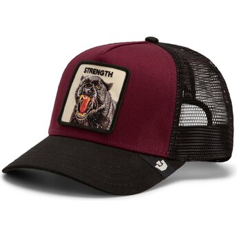 Čepice zaoblená červená snapback Strength Panther Original Recipe The Farm Goorin Bros.